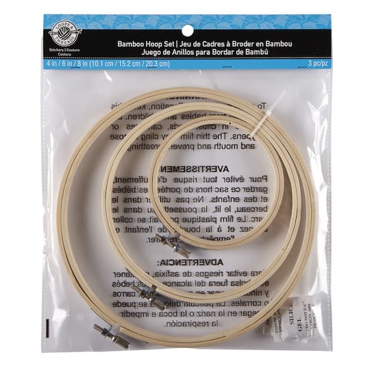 Loops & Threads™ Bamboo Hoop Set